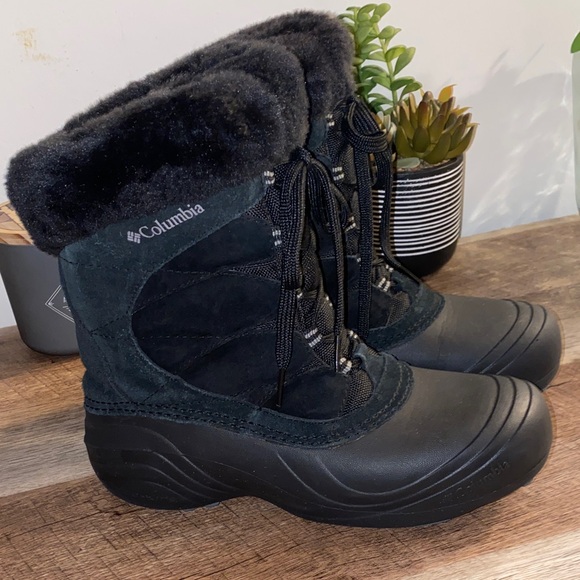 Columbia Shoes - Columbia Sierra Summette Black Lace Up Boots Size 8